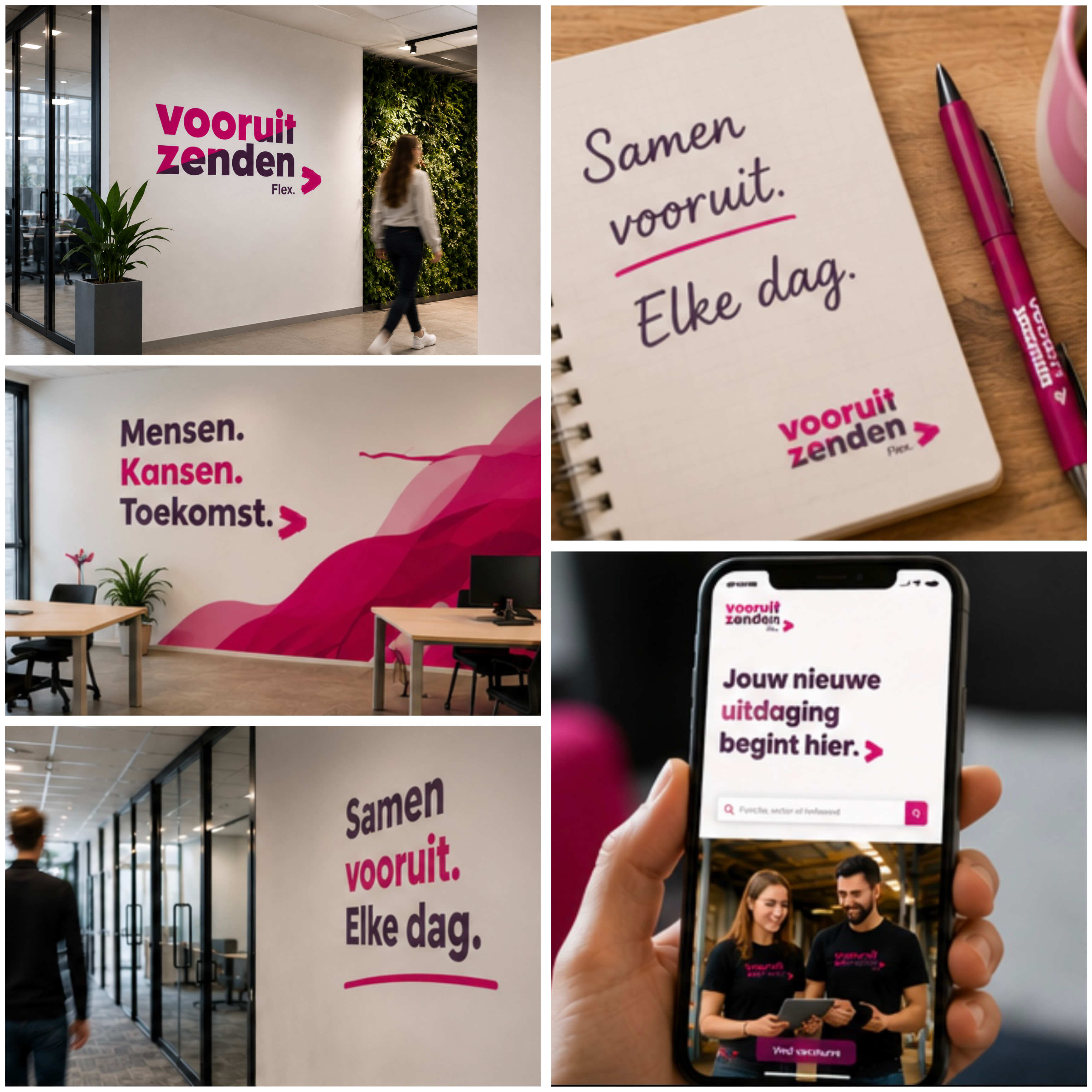 Saja collage met sfeerbeelden van Vooruitzenden